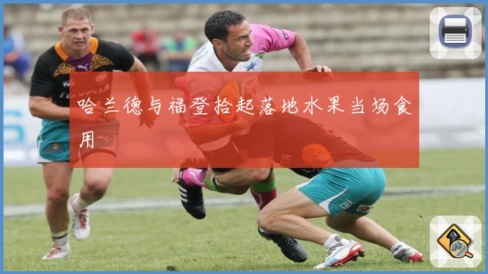 哈兰德与福登拾起落地水果当场食用