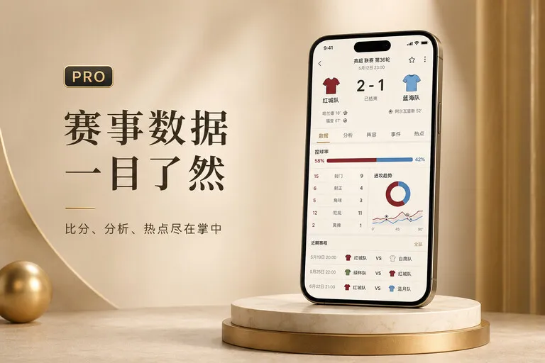 紧凑功能卡 · App使用入口 · 赛事内容随身带走界面展示